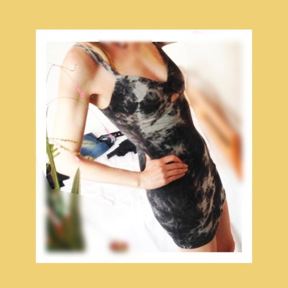Tie dye mini dress by TopShop